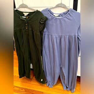 Burt’s Bees Baby one piece thermal bundle size 24M